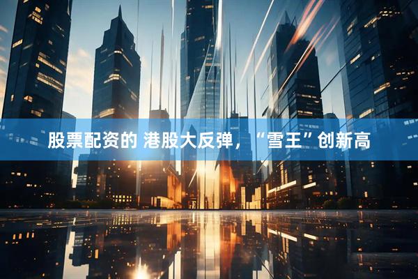 股票配资的 港股大反弹，“雪王”创新高